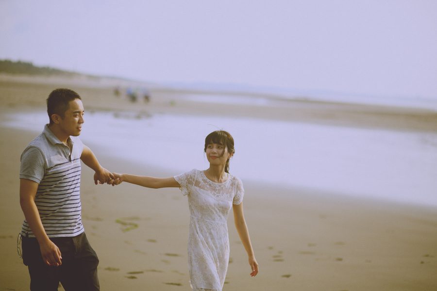 便服婚紗,愛情,海邊,自然,生活,安青